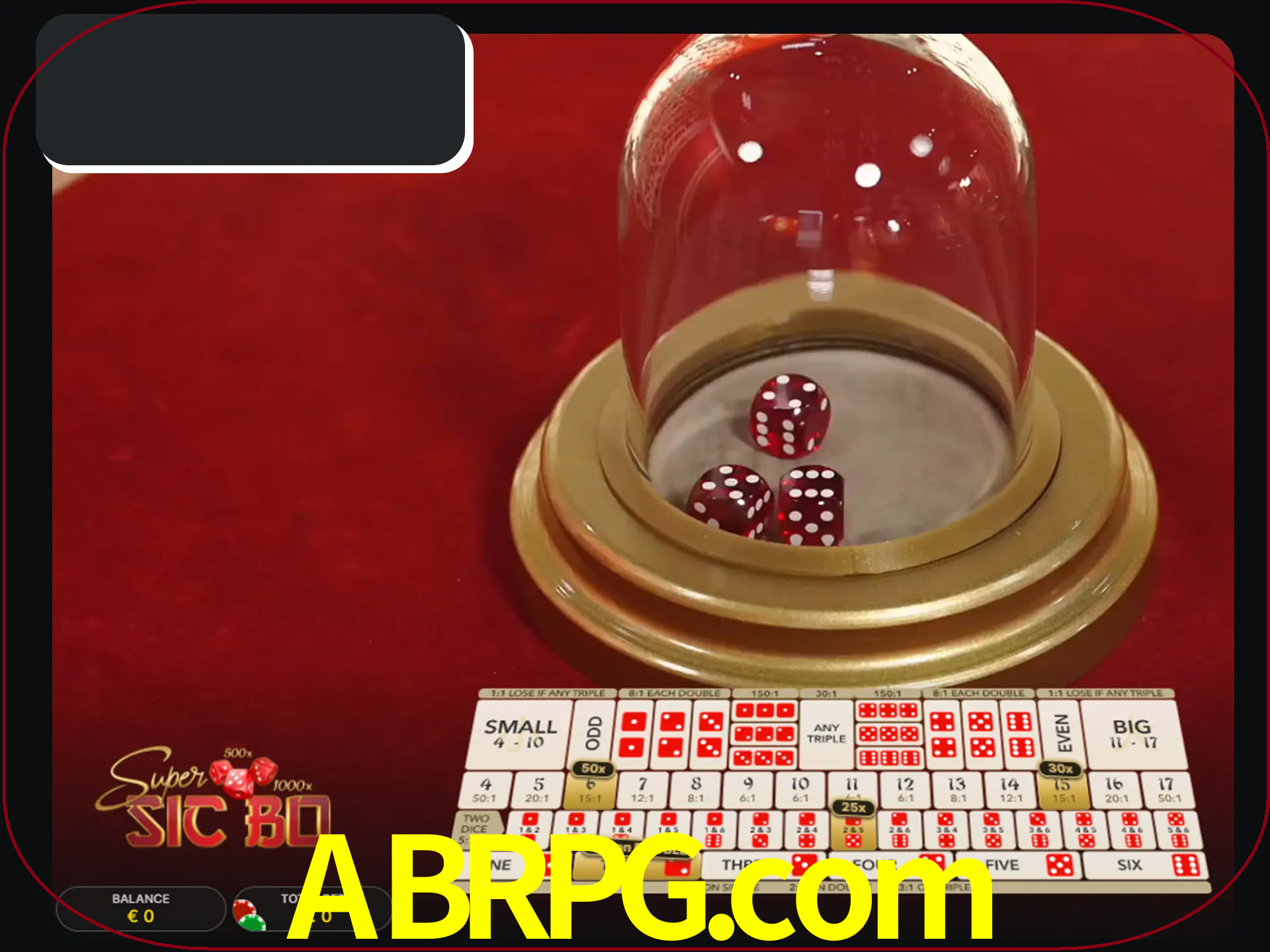 Deixe os dados ao seu lado nos jogos da Sic Bo.