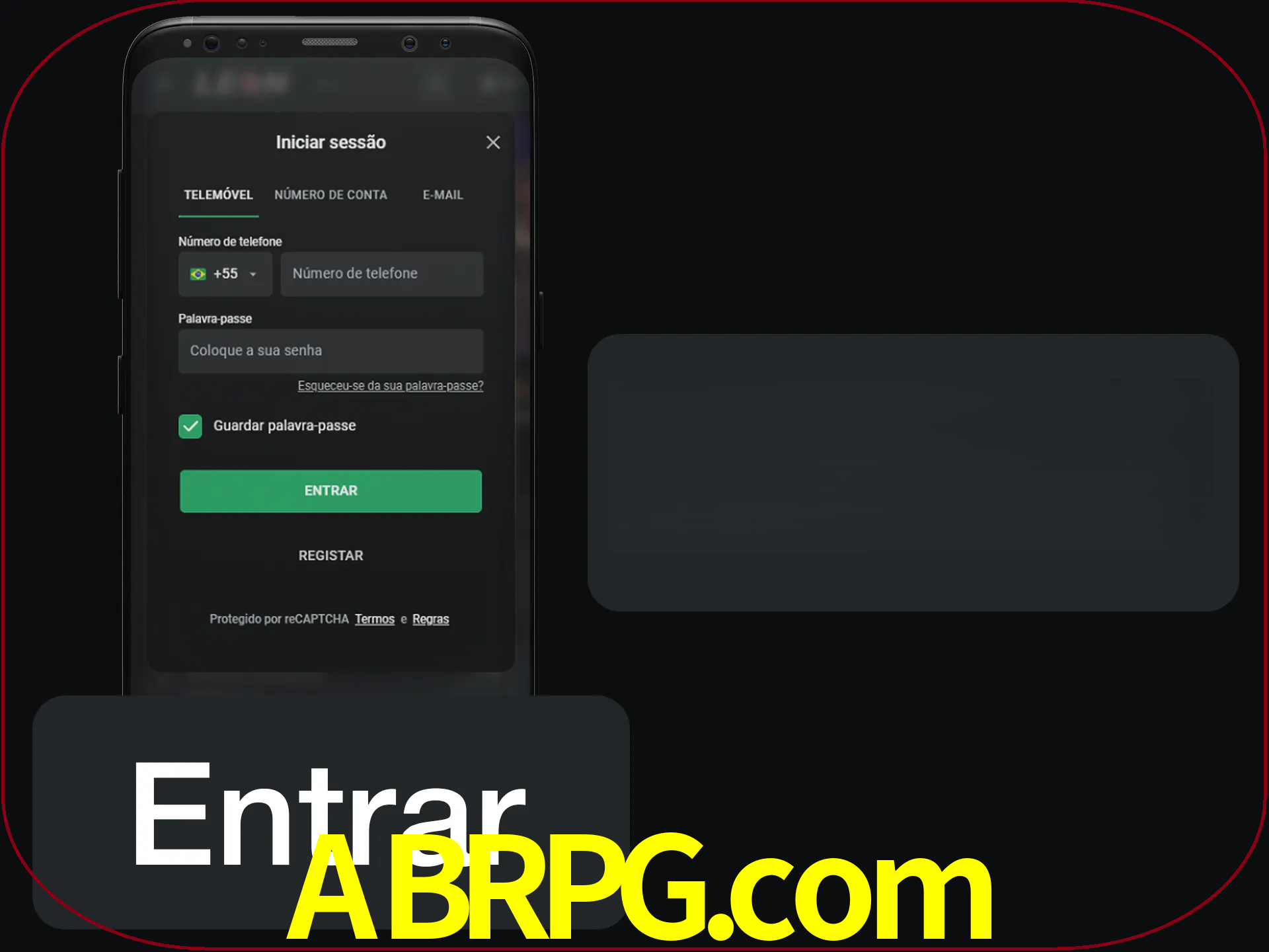 Faça o login para começar a apostar e jogar no cassino.